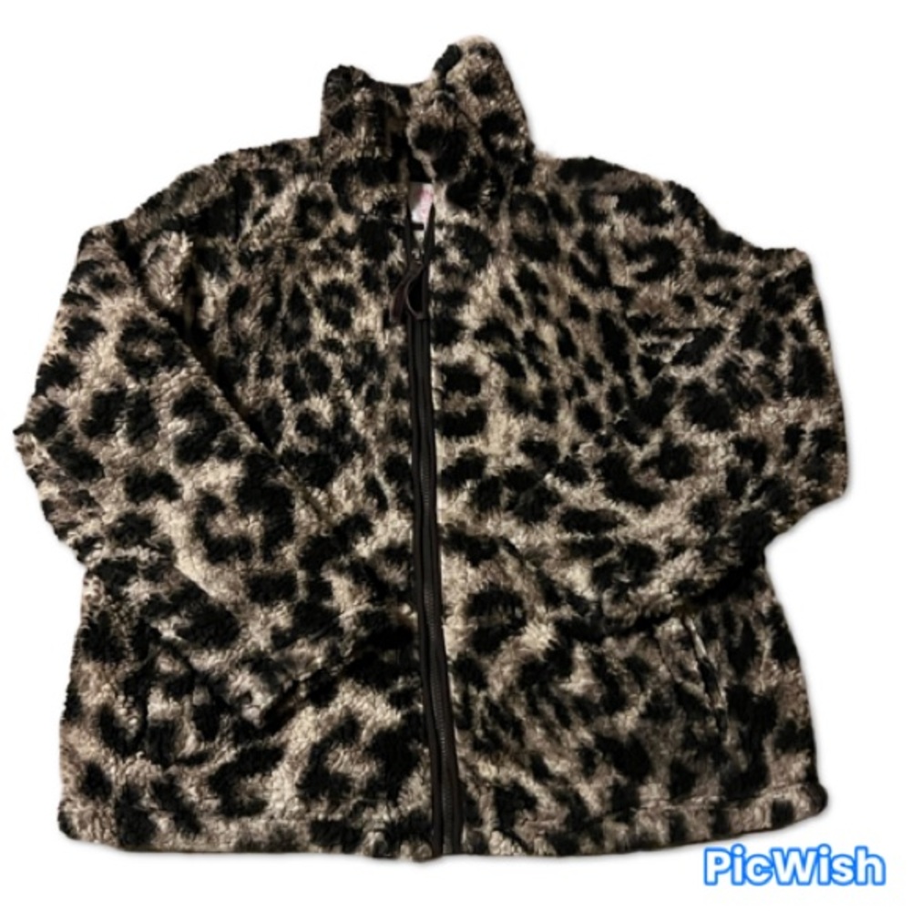 Members Mark Full zip Sherpa Fleece. Size XL